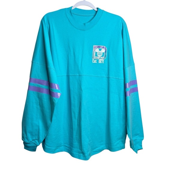NWT Walt Disney World Spirit Jersey Iridescent Adult Size Large Teal Purple C16 - Picture 2 of 15